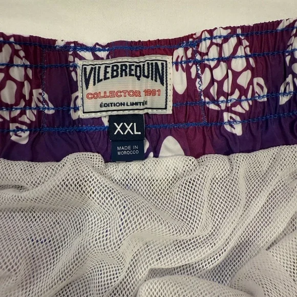 Vilebrequin Collector Edition Purple and White Shorts - Picture 4 of 4